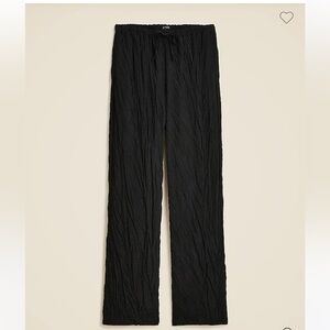 Black Soleil pant in crinkled viscose blend